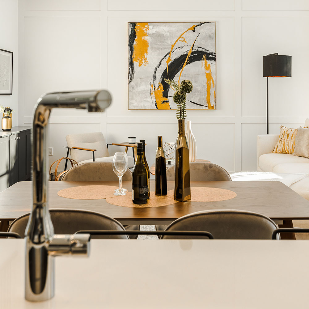 Vancor construction, Completed Home, Manoir 8 Vancor Construction, Completed Home, Manoir , interior view dining room 8