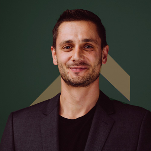A photo of Dominik Lichy, the Site Superintendent of Vancor construction